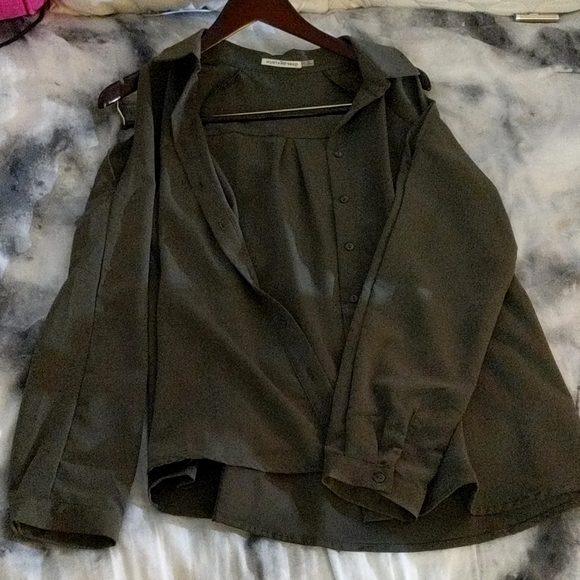 New Mustard seed open shoulder blazer - Picture 1 of 2